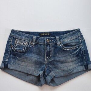 ZCO Jeans Short low-rise denim blue medium washed women's junior size 7